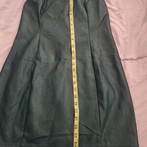 Lulu's Dark Green Leather Dress